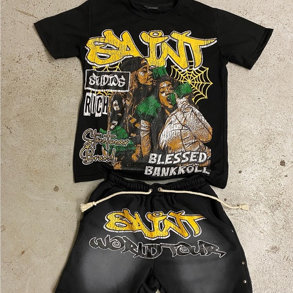 SAINT STUDIOS SHORT SET 🔥 - Picture 1 of 2